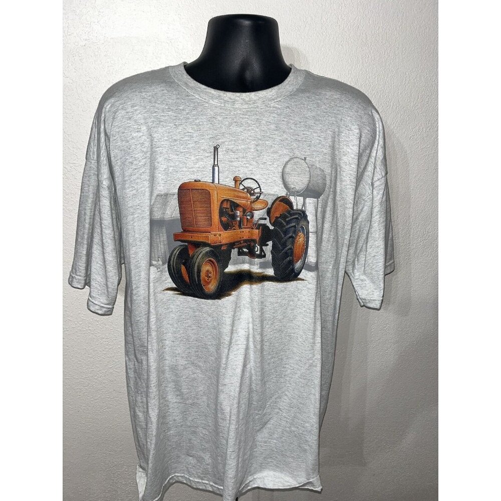 International Harvester IH Farmall Graphic Print T Shirt Men Large Gray